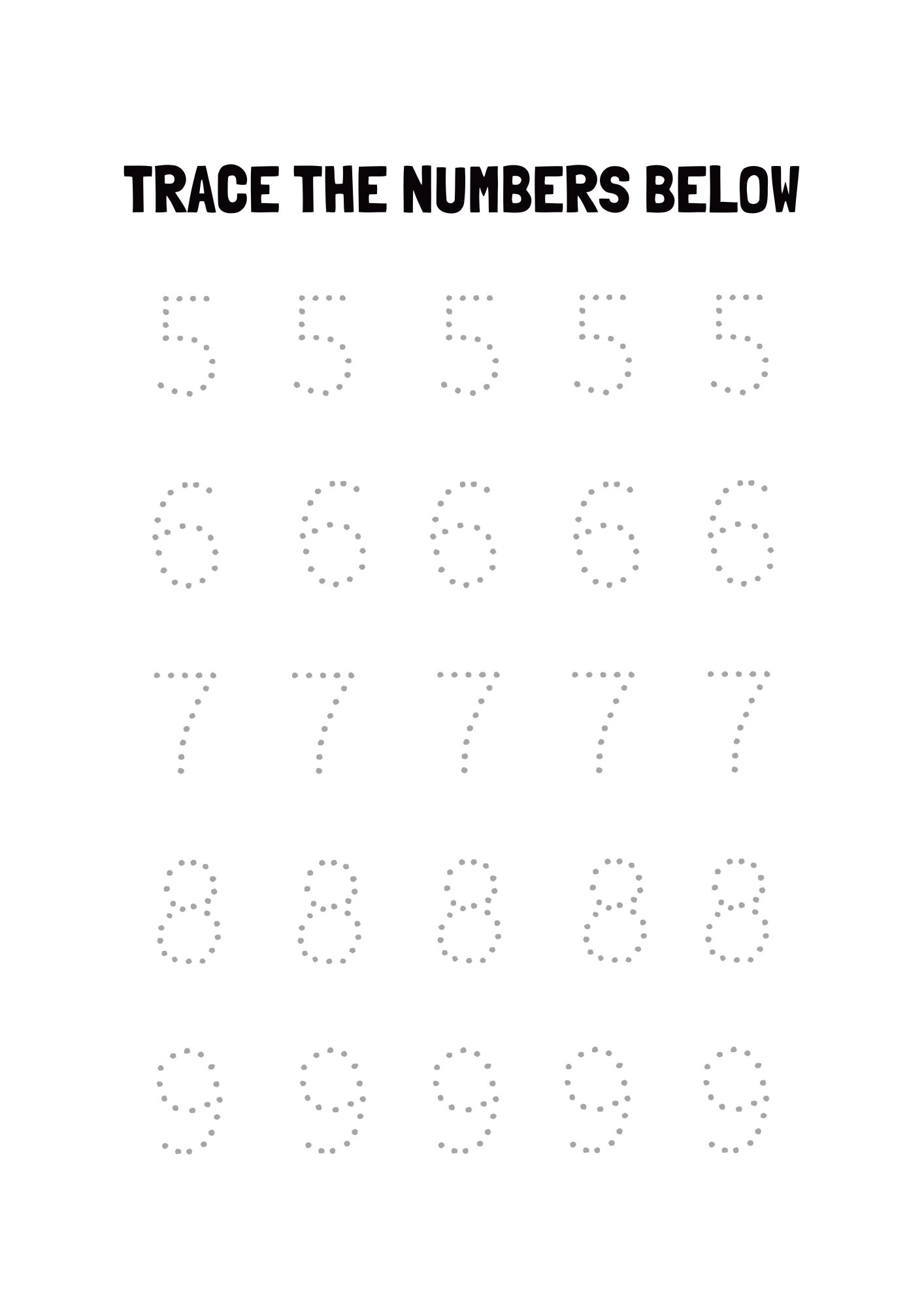 Numbers Tracing & Counting Workbook: Fun from 0 to 9
