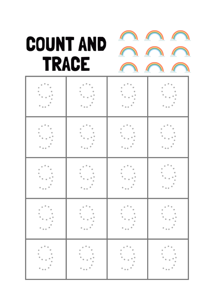 Numbers Tracing & Counting Workbook: Fun from 0 to 9