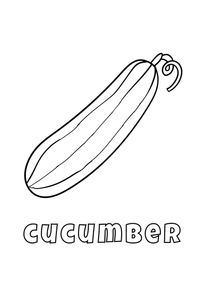 Vegetables Coloring Book