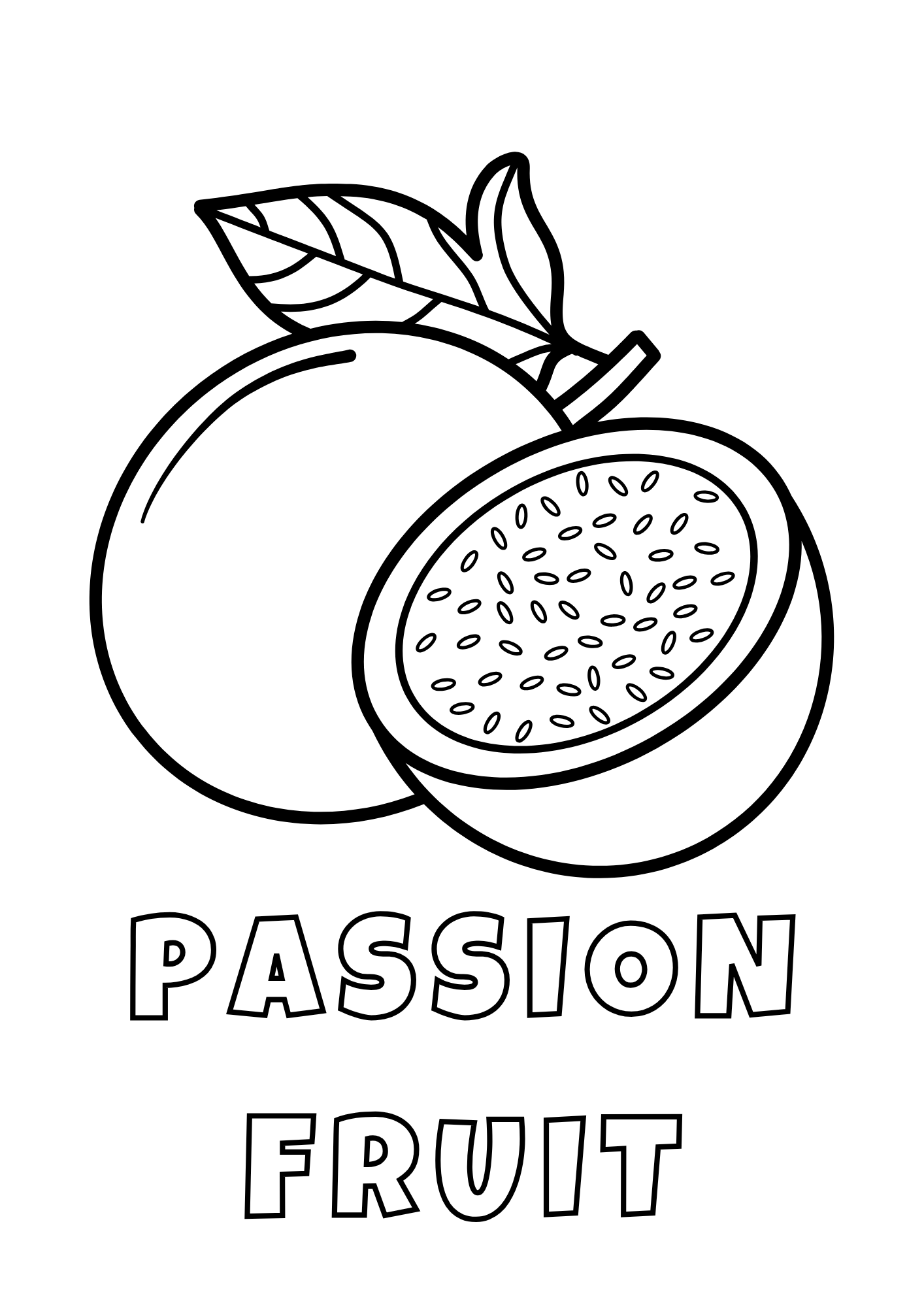 Fruits Coloring Book