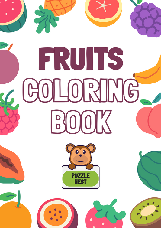 Fruits Coloring Book