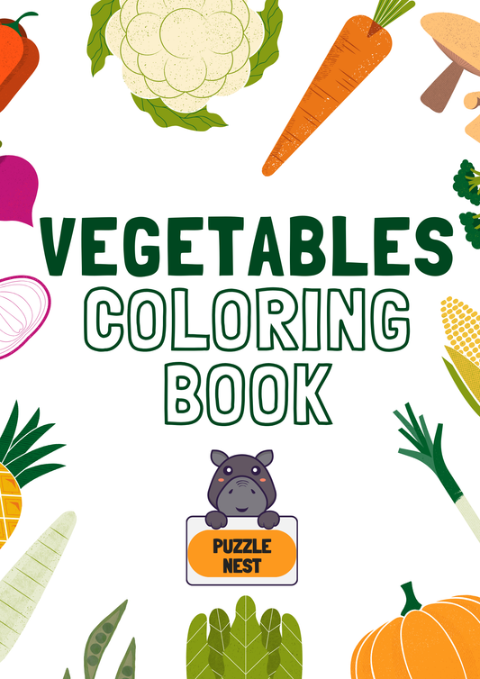 Vegetables Coloring Book