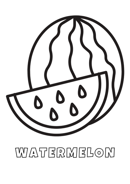Fruits Coloring Book