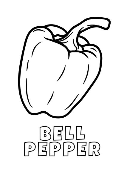 Vegetables Coloring Book